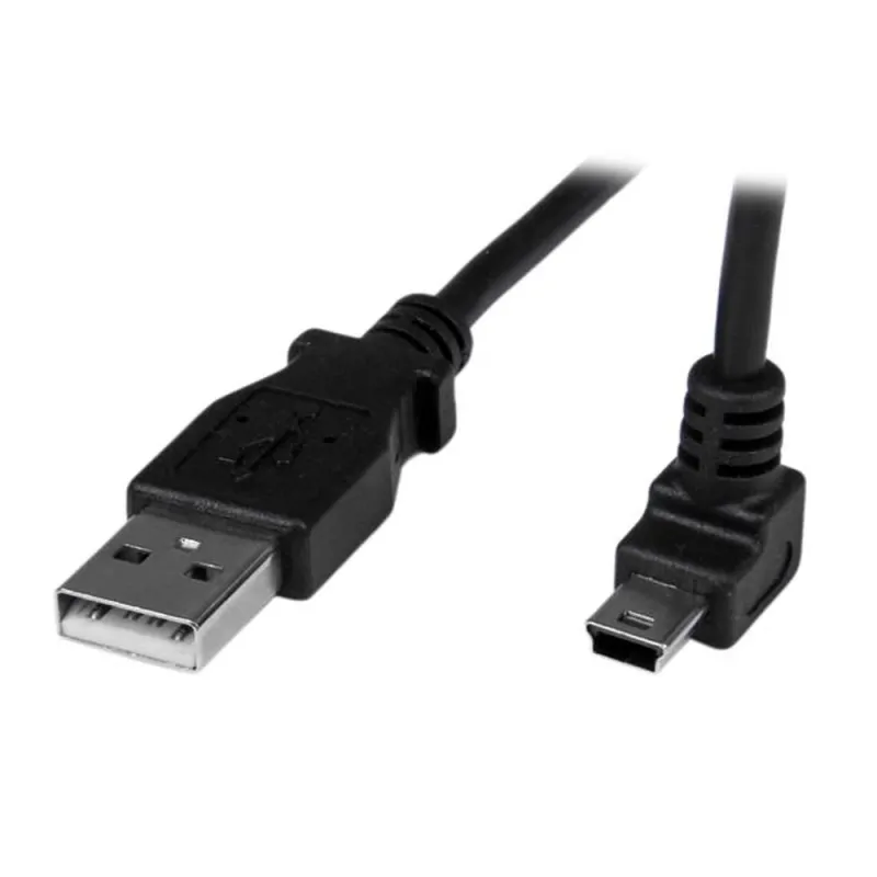 Cable StarTech.com USBAMB1MU - Mini USB B a USB A - Acodado Arriba - 1metro - USBAMB1MU