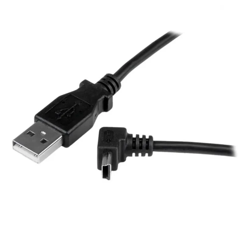 Cable StarTech.com USBAMB1MU - Mini USB B a USB A - Acodado Arriba - 1metro - USBAMB1MU
