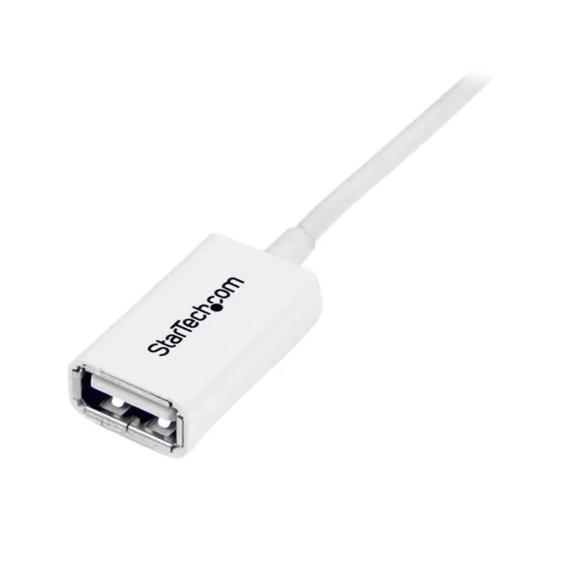 Cable StarTech.com 3m Extension Alargador USB 2.0 Macho a Hembra - Blanco - USBEXTPAA3MW