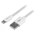 Cable StarTech.com 2m Lightning 8 Pin a USB A 2.0 para Apple iPod iPhone 5 iPad - Blanco - USBLT2MW Cable StarTech.com 2m Lightning 8 Pin a USB A 2.0 para Apple iPod iPhone 5 iPad - Blanco - USBLT2MW