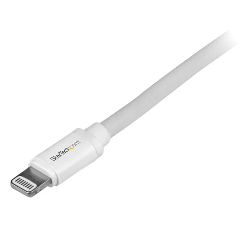 Cable StarTech.com 2m Lightning 8 Pin a USB A 2.0 para Apple iPod iPhone 5 iPad - Blanco - USBLT2MW