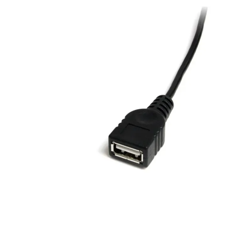 Cable USB StarTech.com - 30cm - Mini USB 2.0 a USB - Macho/Hembra - Negro - USBMUSBFM1