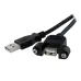 Cable StarTech.com USB 2.0 para Montaje en Panel Macho a Hembra USB A - 30cm - USBPNLAFAM1 Cable StarTech.com USB 2.0 para Montaje en Panel Macho a Hembra USB A - 30cm - USBPNLAFAM1