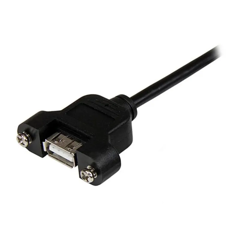 Cable StarTech.com USB 2.0 para Montaje en Panel Macho a Hembra USB A - 30cm - USBPNLAFAM1