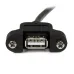 Cable StarTech.com USB 2.0 para Montaje en Panel Macho a Hembra USB A - 30cm - USBPNLAFAM1 Cable StarTech.com USB 2.0 para Montaje en Panel Macho a Hembra USB A - 30cm - USBPNLAFAM1