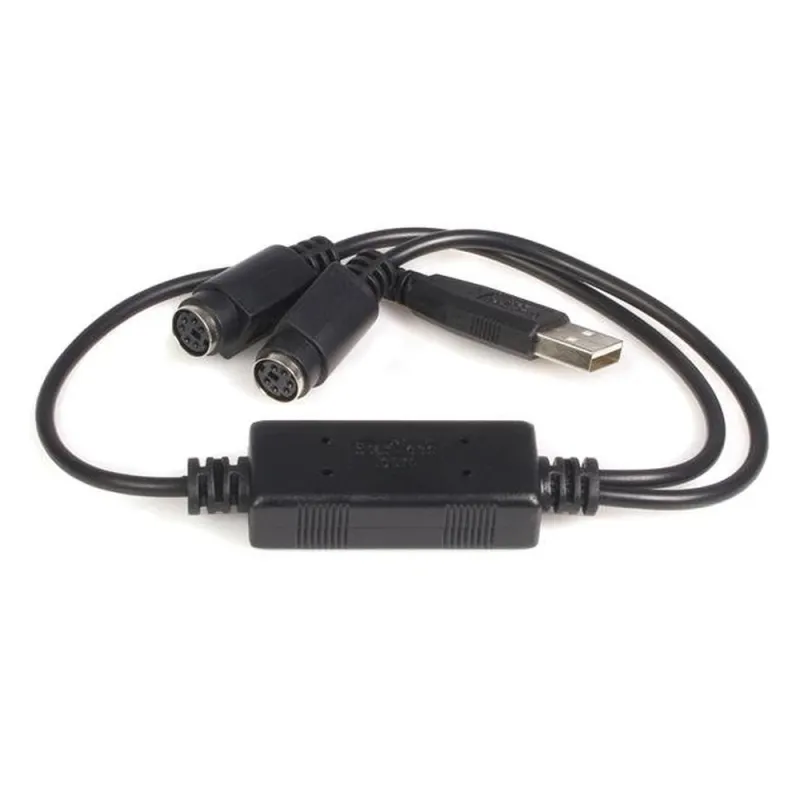 Adaptador StarTech.com - USB a Teclado y Mouse PS/2 - Plug and Play - USBPS2PC