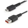 Cable de Carga StarTech.com - USB-A a Micro USB - 1m - Con Bloqueo de Datos - USBSCHAU1M