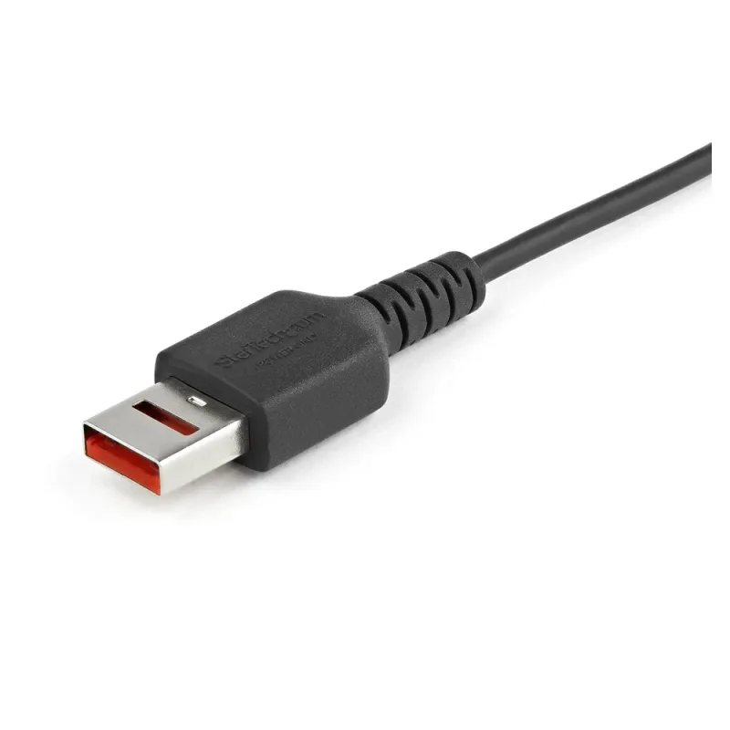 Cable de Carga StarTech.com - USB-A a Micro USB - 1m - Con Bloqueo de Datos - USBSCHAU1M
