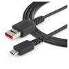 Cable de Carga StarTech.com - USB-A a Micro USB - 1m - Con Bloqueo de Datos - USBSCHAU1M