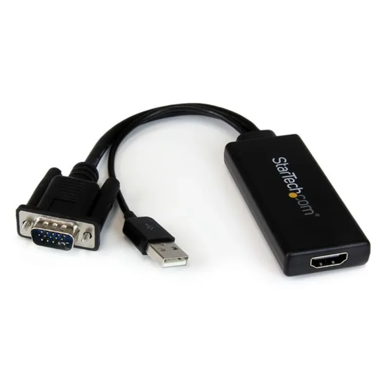 Convertidor StarTech.com VGA2HDU - VGA a HDMI - Negro - VGA2HDU