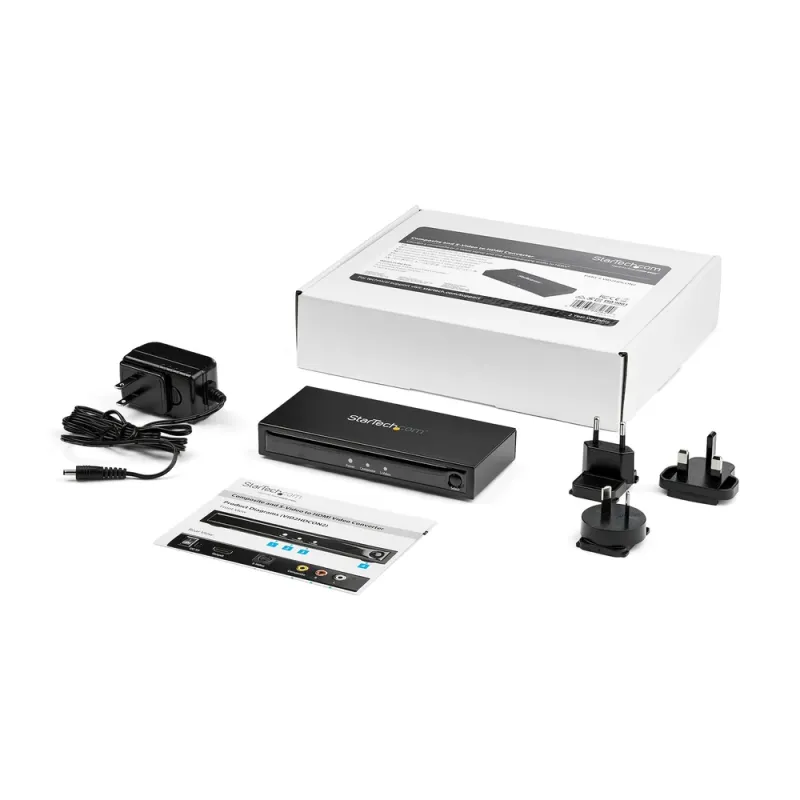 Adaptador S-Video StarTech.com VID2HDCON2 - S-Video a HDMI con Audio - 720p - VID2HDCON2