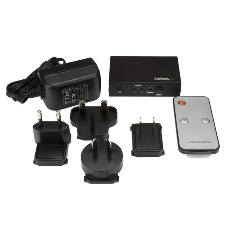 Conmutador StarTech.com VS221HD20 - HDMI - 4k Ultra HD - 60hz - VS221HD20