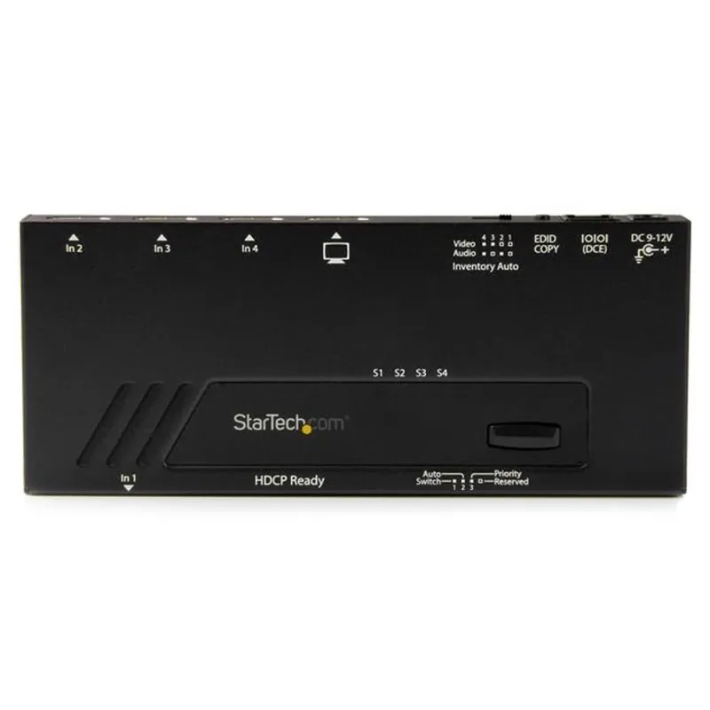 Switch StarTech.com VS421HD4KA - 4 Puertos HDMI - 4K - Negro - VS421HD4KA