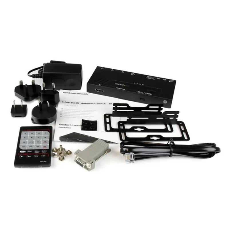 Switch StarTech.com VS421HD4KA - 4 Puertos HDMI - 4K - Negro - VS421HD4KA