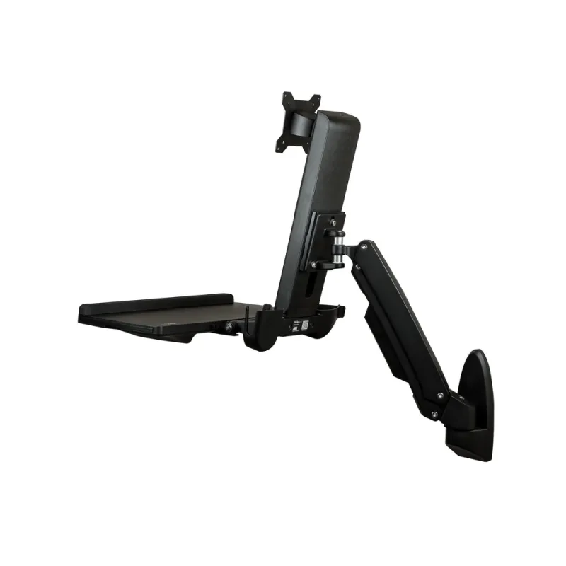 Soporte StarTech.com WALLSTS1 - Hasta 24" - Soporta 10.52kg - VESA - Negro - WALLSTS1