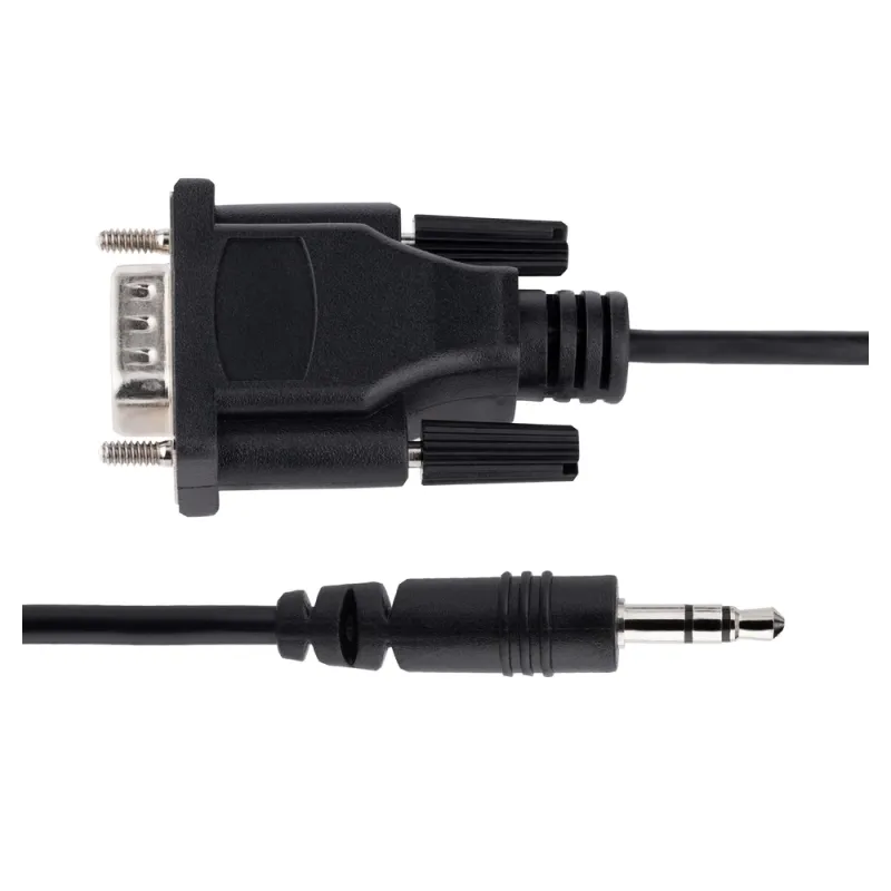Cable Serial StarTech.com - RS232 DB9 - 3.5mm - 1M - Negro - 9M351M-RS232-CABLE