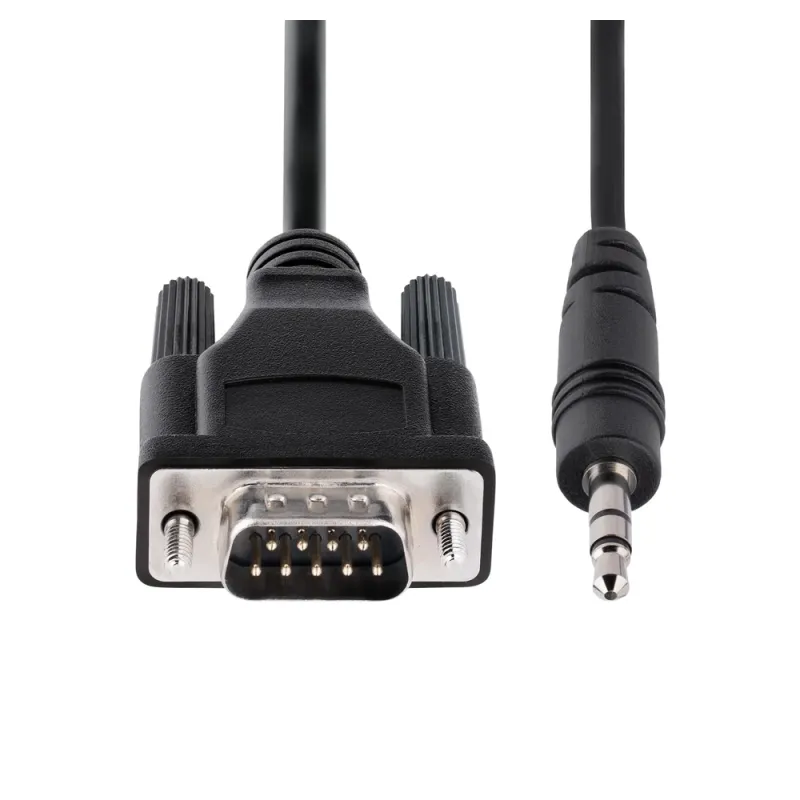 Cable Serial StarTech.com - RS232 DB9 - 3.5mm - 1M - Negro - 9M351M-RS232-CABLE