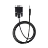 Cable Serial StarTech.com - RS232 DB9 - 3.5mm - 1M - Negro - 9M351M-RS232-CABLE