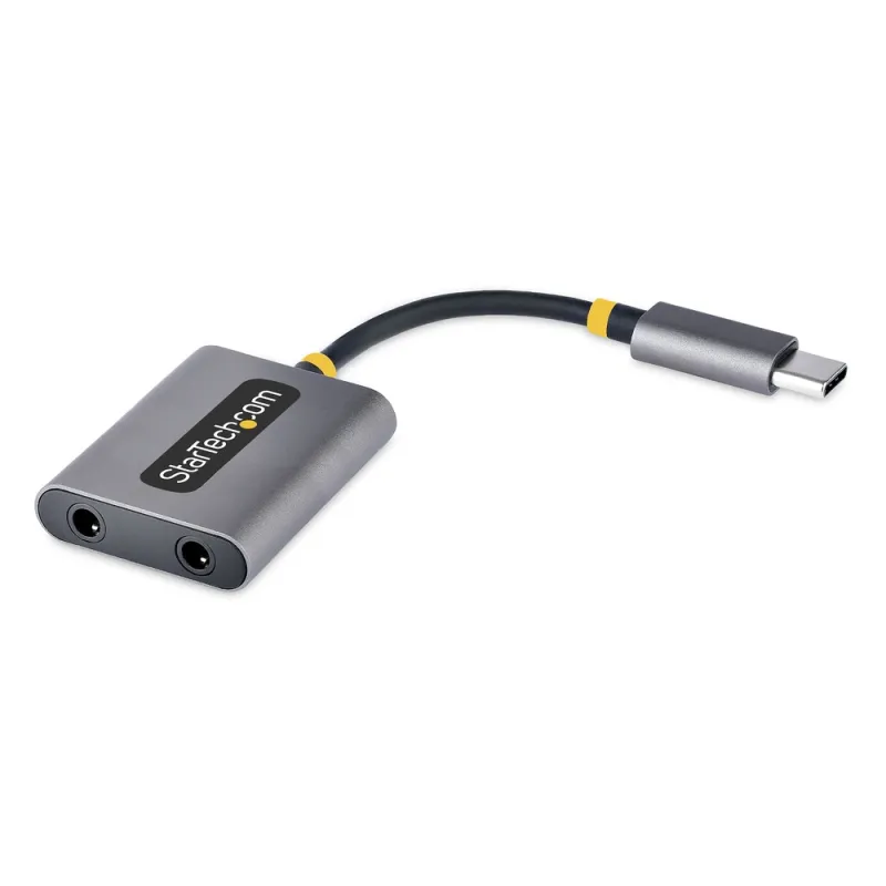 Divisor de Audio StarTech USBC-AUDIO-SPLITTER - USB C - 2x 3.55mm - USBC-AUDIO-SPLITTER