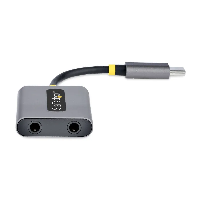 Divisor de Audio StarTech USBC-AUDIO-SPLITTER - USB C - 2x 3.55mm - USBC-AUDIO-SPLITTER