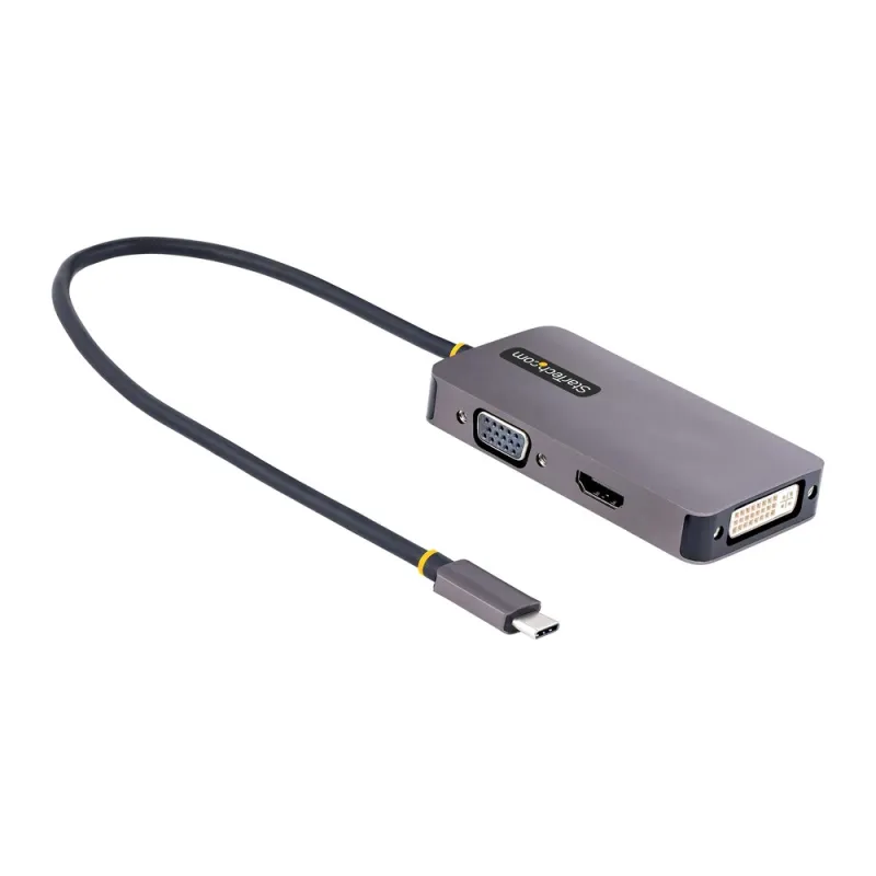 Adaptador de Vídeo StarTech.com - HDMI - VGA - DVI-I - 118-USBC-HDMI-VGADVI