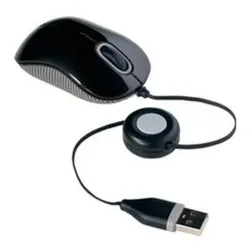 Mini Mouse Targus AMU75US - Alámbrico - USB - Retráctil - AMU75US