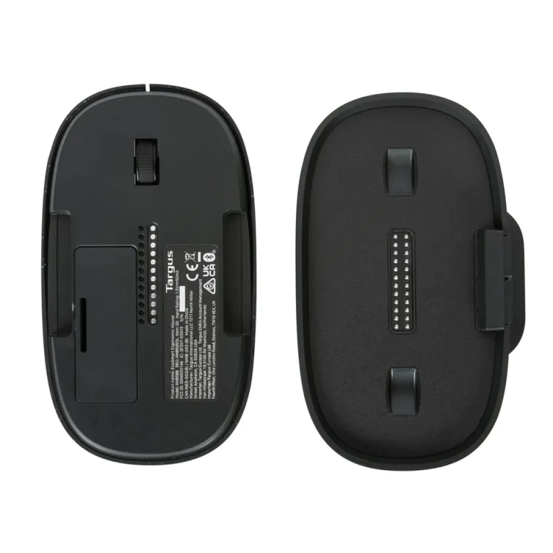 Mouse Targus Óptico AMB586GL -Inalámbrico -Ergoflip -Ecosmart- Bluetooth- Negro - AMB586GL