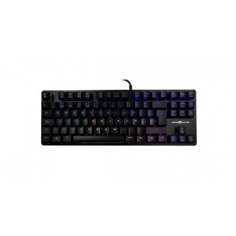 Teclado Mecánico Vorago Game Factor Kbg500 Alámbrico Usb Switch Azul Rgb Negro - KBG500-BL