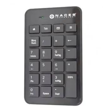 Teclado Numérico Naceb Na 0104 Usb 23 Teclas Negro - NA-0104