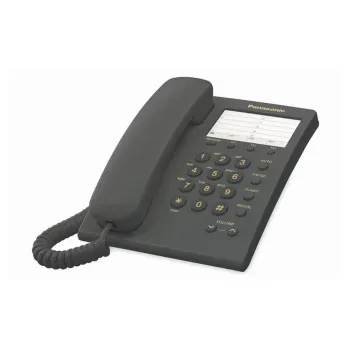Teléfono Analógico Panasonic Kx Ts550Meb Analógica, Escritorio/Pared, Negro - KX-TS550MEB