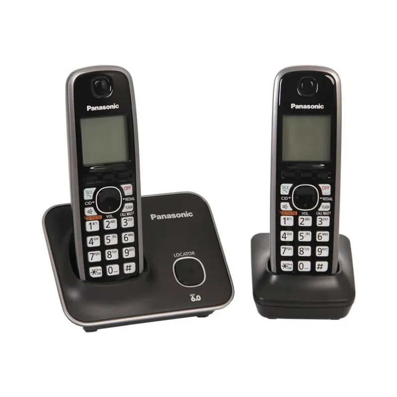 Teléfono Panasonic Inalámbrico Dect 6.0 Base + Handset Lcd 1.8p Caller Id - KX-TG4112MEB