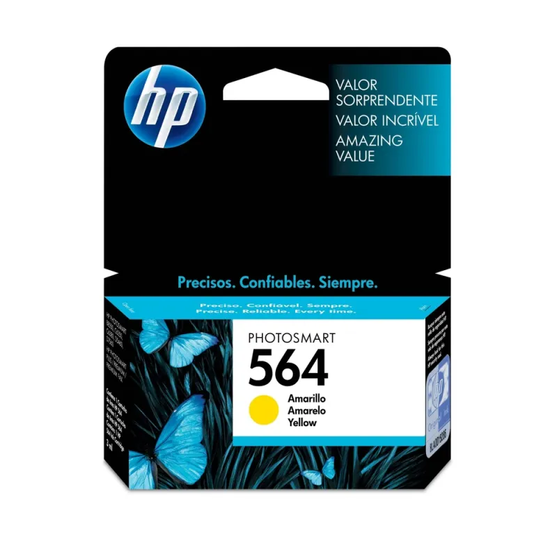 Cartucho De Tinta Hp 564 Amarillo Original (Cb320Wl) - CB320WL