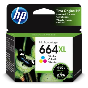 Cartucho De Tinta Hp 664Xl Tricolor Original (F6V30Al) - F6V30AL