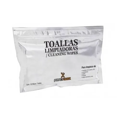 Toallas Limpiadoras Perfect Choice Para Laptop Y Pantallas Lcd Contiene 20 Toallas - PC-030270