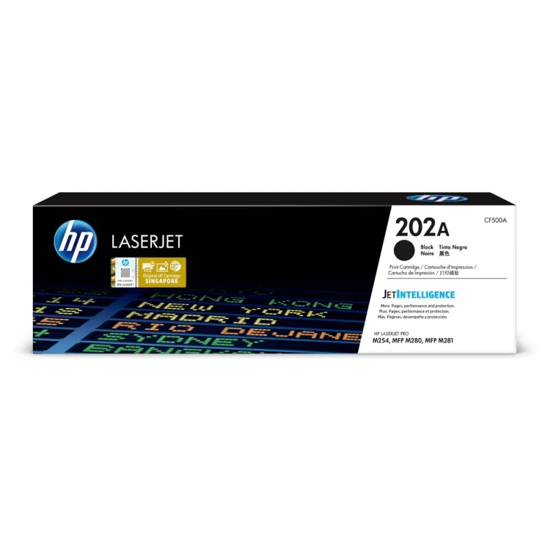 Cartucho De Tóner Hp 202A Negro Laserjet Original (Cf500A) - CF500A