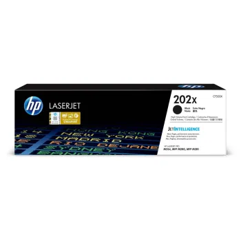 Cartucho De Tóner Hp 202X Negro Alto Rendimiento Laserjet Original (Cf500X) - CF500X