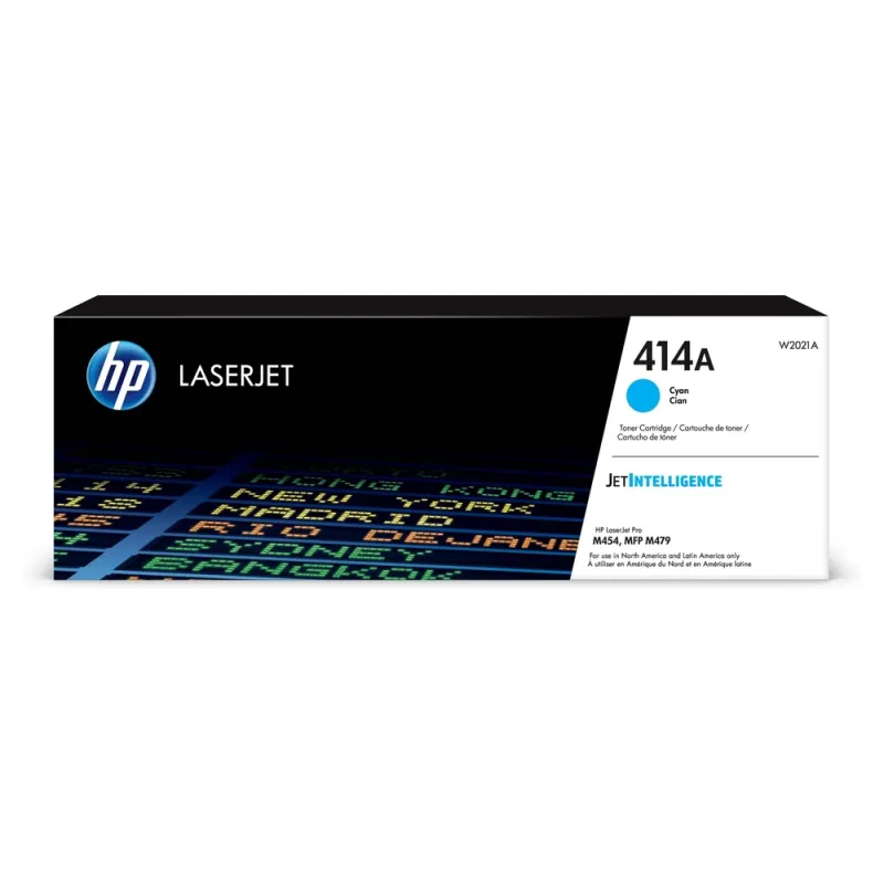 Cartucho Tóner Hp 414A Cian Laserjet Original (W2021A) 2,100 Páginas - W2021A