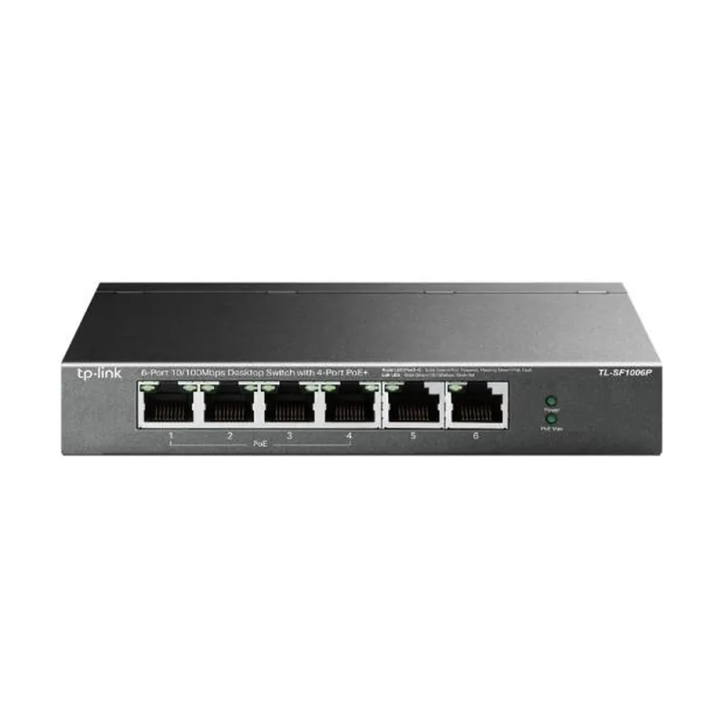 Switch Tp Link Tl Sf1006P 6 Puertos 10/100 Mbps Poe No Gestionado - TL-SF1006P