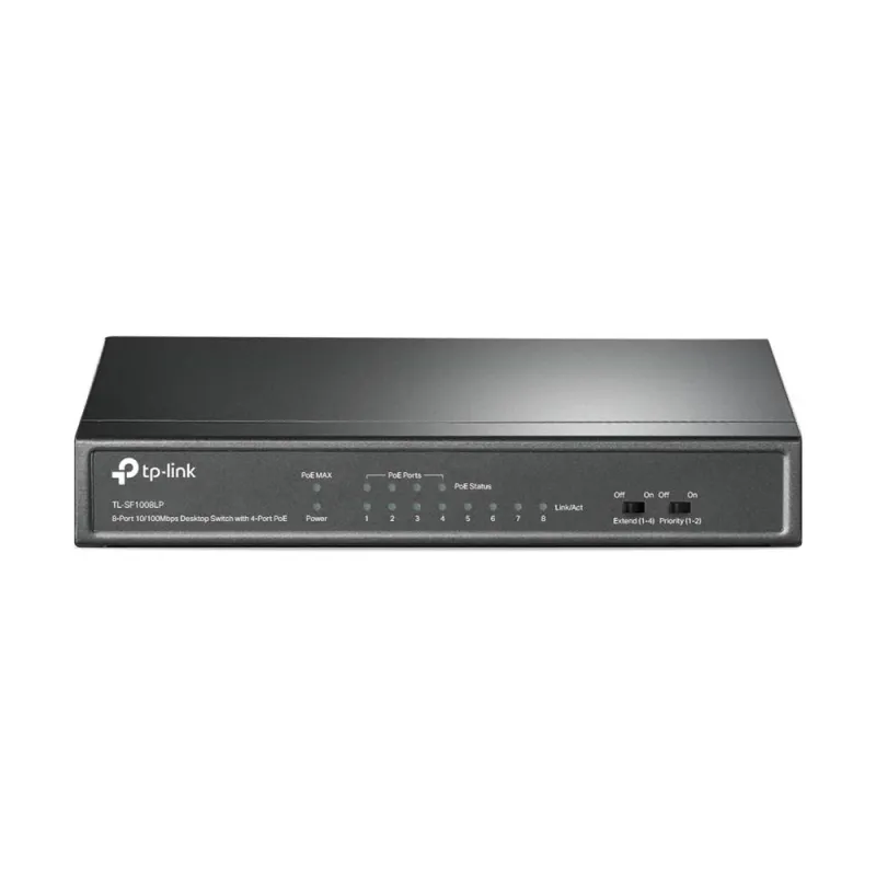 Switch Tp Link Tl Sf1008Lp 8 Puertos Fast Ethernet Poe No Gestionado - TL-SF1008LP