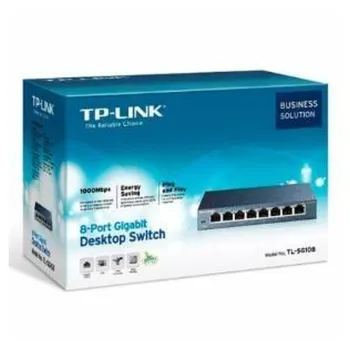 Switch TP-Link SG108 - 8 Puertos - Gigabit - No Gestionado - TL-SG108