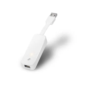 Adaptador de Red TP-LINK UE300 - Alámbrico - 10/100/1000 - USB - Ethernet - Blanco - UE300
