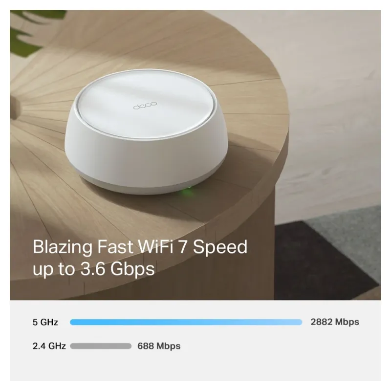 Sistema Wi-Fi TP-LINK DECO BE25 - 2.4/5GHz - 2882 Mbps - 2 Piezas - DECO BE25(2-PACK)