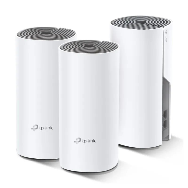 Sistema Wi-Fi TP-LINK Deco E4 - 2,4/5 GHz - 867 Mbit/s - 2x RJ-45 - 3 Piezas - DECO E4(3-PACK)