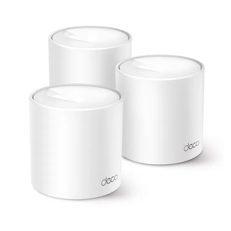 Sistema Wi-Fi TP-Link DECO X10 - 2.4/5GHz - 1500 Mbps - 2x RJ-45 - 2 Antenas Internas - 3 Piezas - DECO X10(3-PACK)