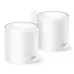 Sistema Wi-Fi TP-Link DECO X10 - 2.4/5GHz - 1500 Mbps - 2x RJ-45 - 2 Antenas Internas - 2 Piezas - DECO X10(2-PACK)