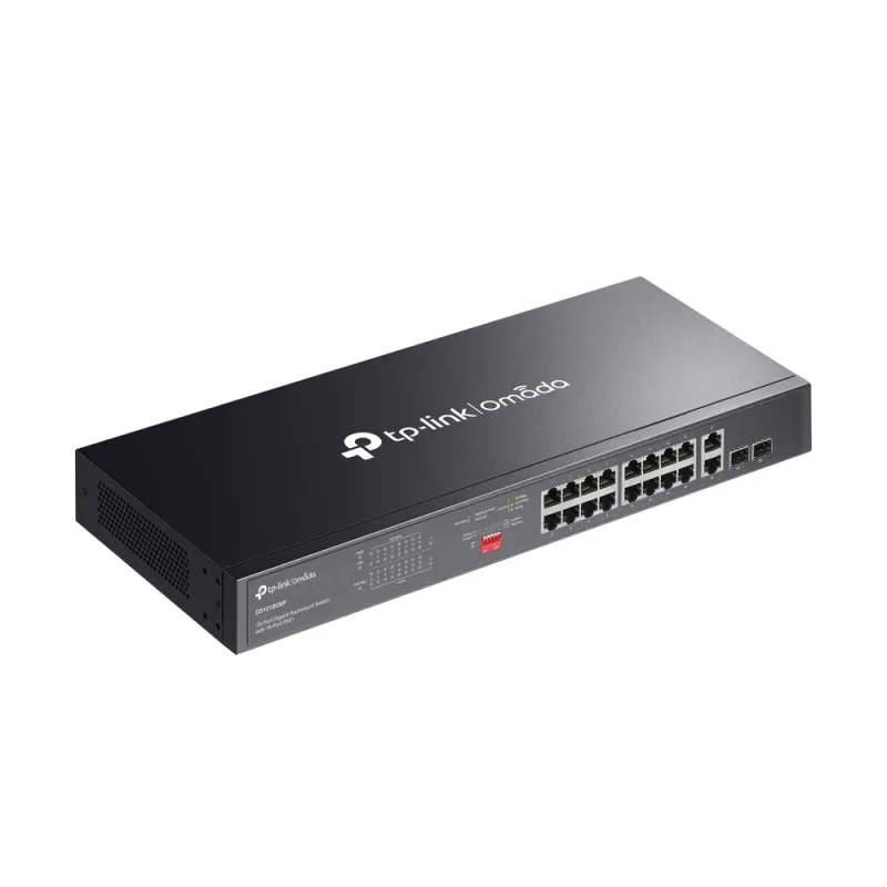 Switch TP-LINK DS1018GMP - 16 Puertos Gigabit PoE - 2 Puertos Gigabit SFP - DS1018GMP