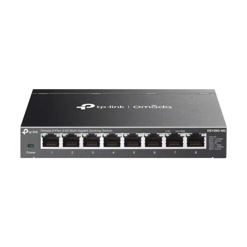 Switch TP-LINK Omada DS108G-M2 - 8 Puertos - Multi-Gigabit - No Administrable - DS108G-M2