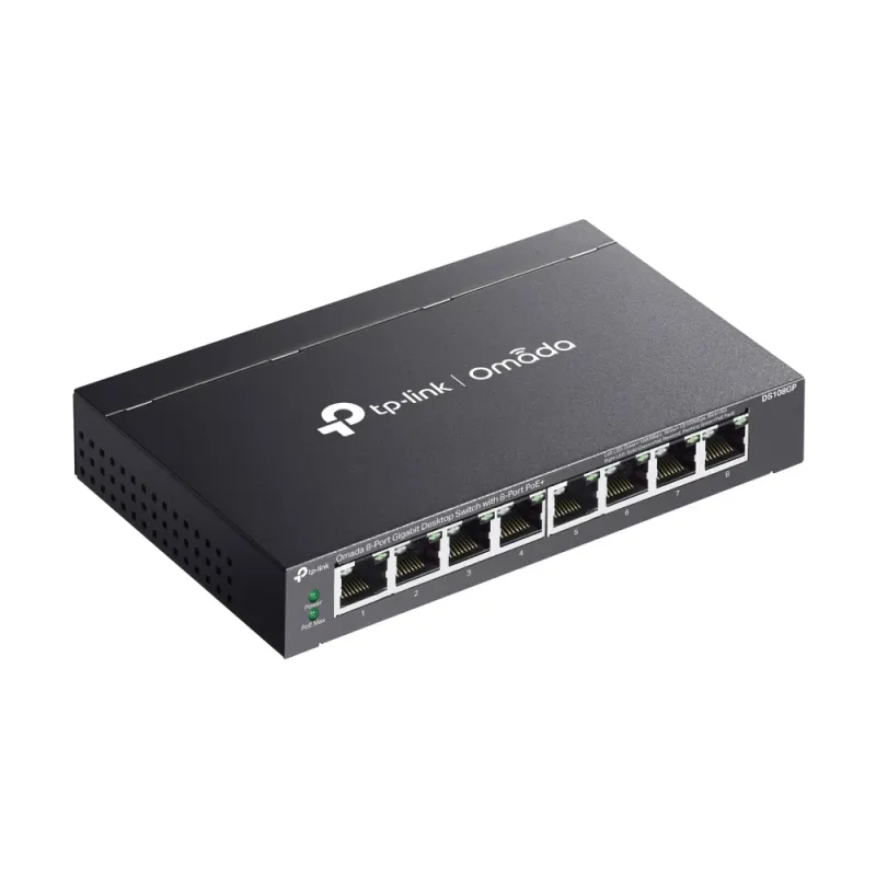 Switch TP-Link Omada DS108GP - 8 Puertos Gigabit - PoE - DS108GP