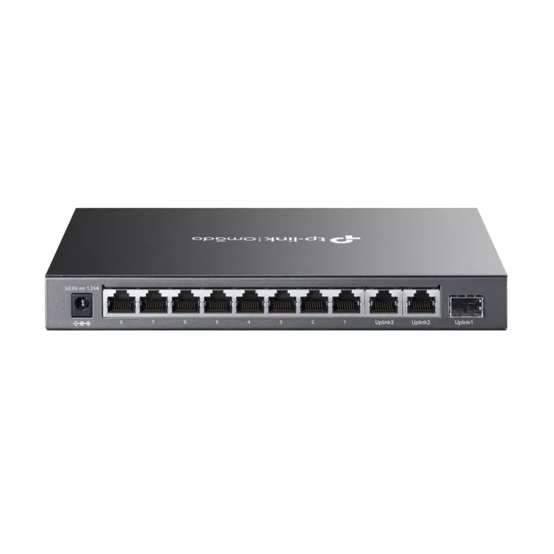 Switch TP-LINK DS111P - 8 Puertos - Fast Ethernet - PoE - 2 Puertos - Gigabit - 1 SFP - No Gestionado - DS111P