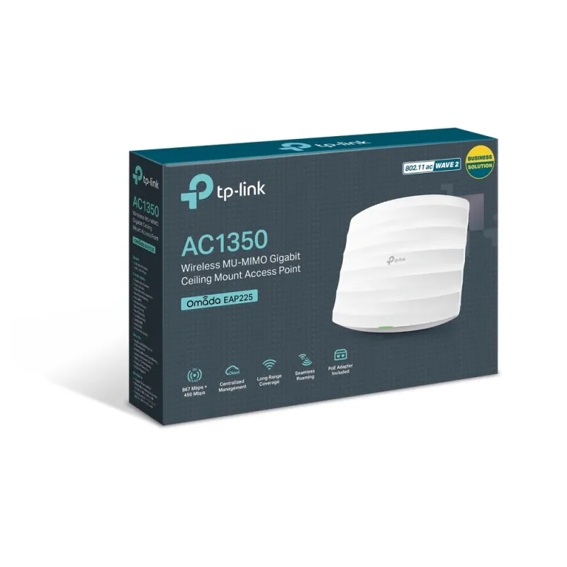 Punto De Acceso Tp Link Eap225 2,4/5 Ghz 867 Mbit/S 1X Rj 45 - EAP225